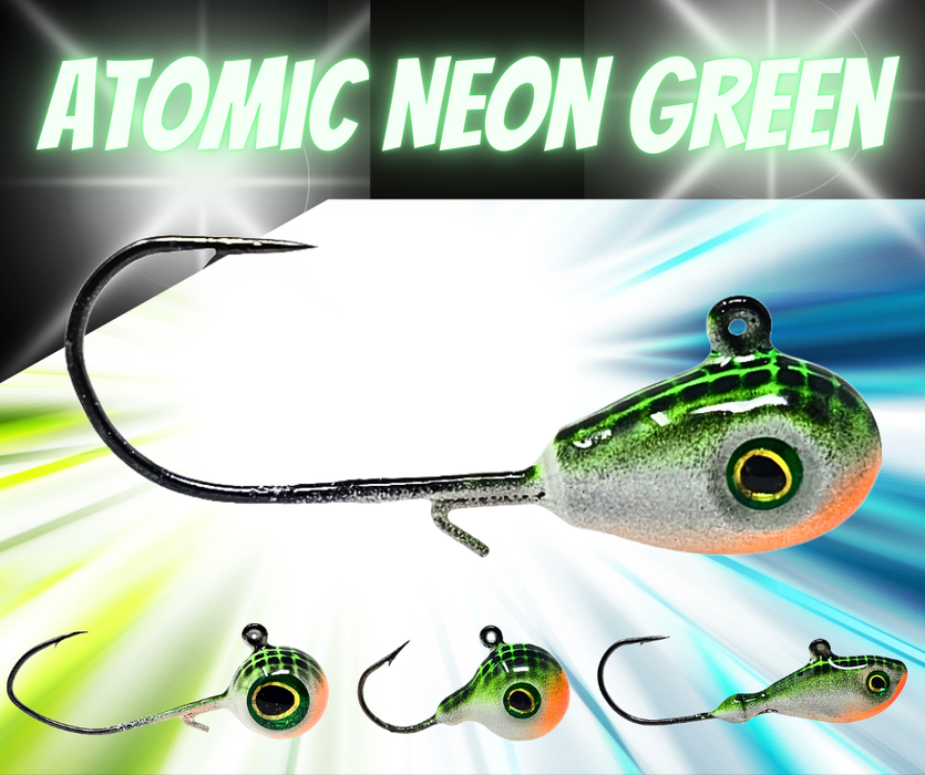 Atomic Neon Glow Jigs - 2 Pack