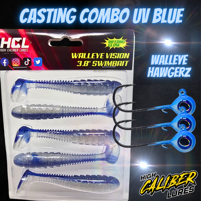 Walleye Vision paddle tail swim baits with walleye hawgerz jigs are a must-have for any angler looking to catch more fish in a variety of conditions. These versatile lures feature a soft, flexible body & a signature paddle tail that creates irresistible lifelike action, mimicking baitfish and triggering aggressive strikes from walleye, bass, pike and other predators. Whether you’re fishing clear lakes, rivers, or heavy cover, paddle tail swim baits excel as both search baits and finesse presentations.