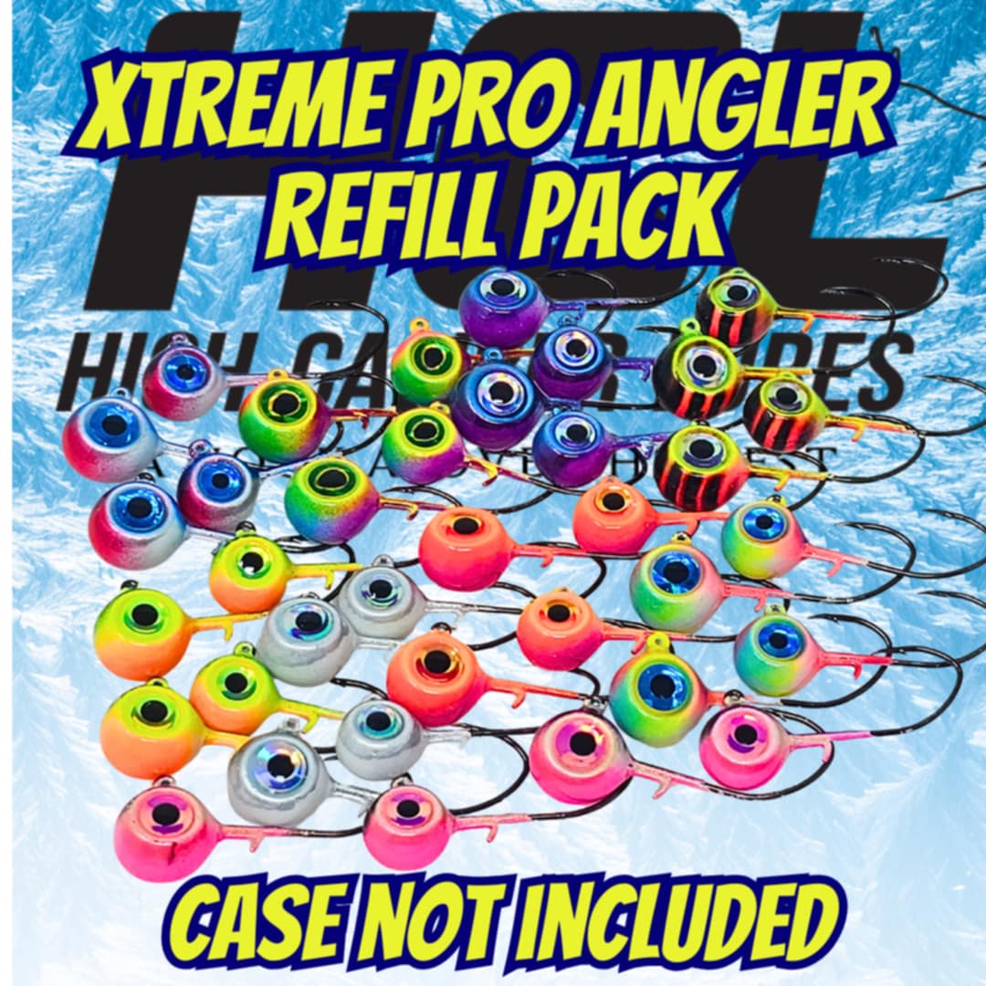 Pro Series Walleye Jigs – Black Nickel Mustad Hooks, Livescope-Optimized, Holographic 3D Eyes