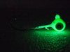 Here it is, the heavy hook long shank jig option you have been looking for! Perfect for targeting big greenbacks and large walleyes everywhere. Pair it with your favorite soft plastic or frozen minnows work great too.
The UV Series is ultra bright and this is a UV yelloe jig that glows in the dark.