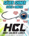High Caliber Lures Silver Shiner Jig available in multiple sizes for ice fishing and open water