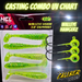 Walley Vision paddle tail swim baits are a game-changer for any angler looking to catch more fish in a variety of conditions. These versatile lures feature a soft, flexible body and a paddle tail that creates irresistible lifelike action, mimicking baitfish and triggering aggressive strikes from walleye, pike, bass and other musky. Why Not Get the Best! 