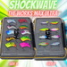 HCL Shockwave Lipless Crankbait Full Case The Works Max Ultra – 18 walleye pike rattle baits in waterproof tackle case