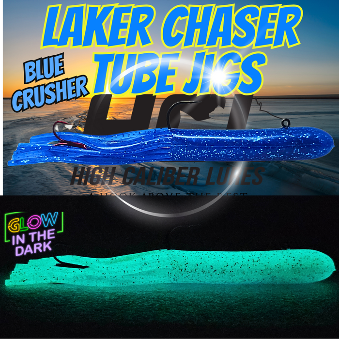 Blue Crusher Lake Trout Tube Jig - 2 Pack