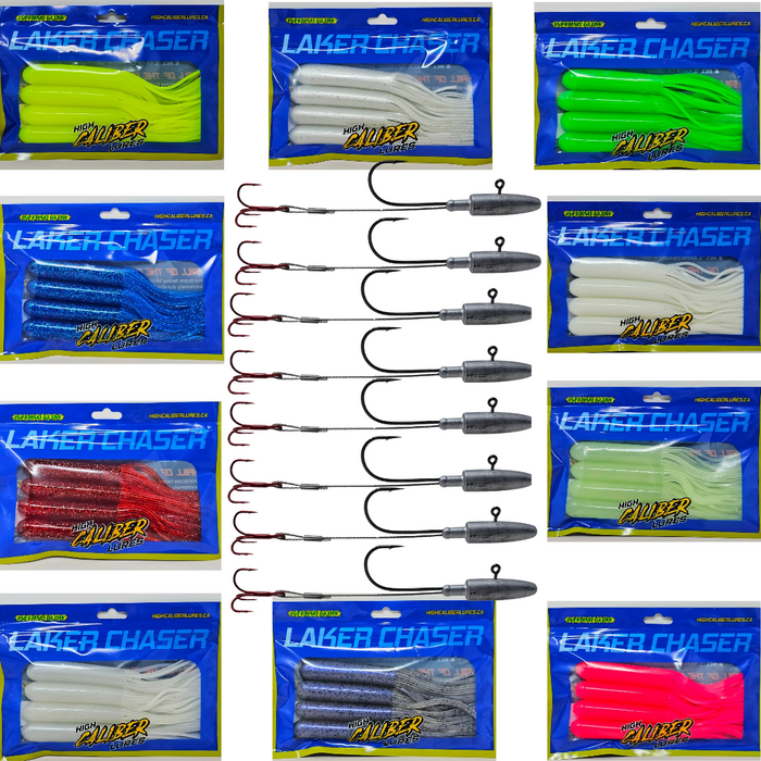 NEW!!! Laker Chaser - 6" Tube Jig Refill Packs