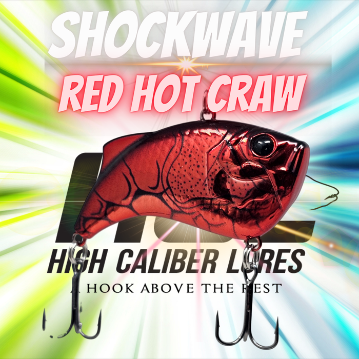 Shockwave Lipless Crankbait - Red Hot Craw🔥HOT BUY🔥