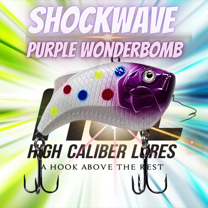 Shockwave Lipless Crankbait - Purple Wonderbomb🔥HOT BUY🔥