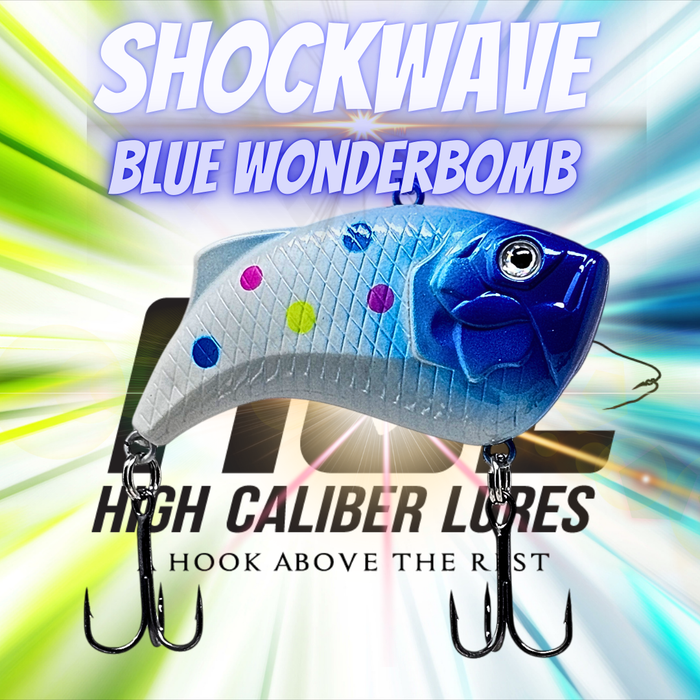 Shockwave Lipless Crankbait - Blue Wonderbomb Shockwave  🔥HOT BUY🔥