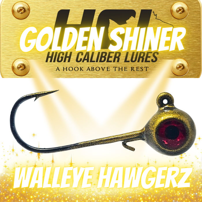 💥NEW!!!💥 Walleye Hawgerz - Golden Shiner - 3 Pack