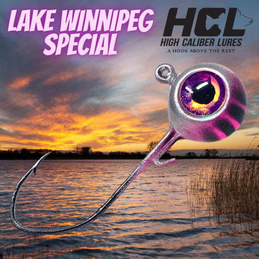 Unlike ordinary Canadian made jigs, our Lake Winnipeg Special is unmatched. It has a captivating design, razor-sharp hooks, and an irresistible glow that drives fish wild when jigging for walleye.