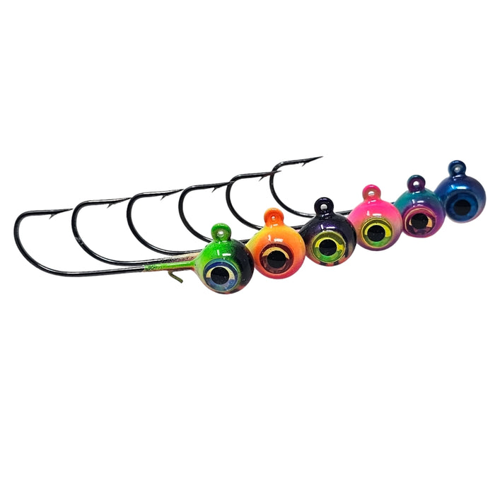 Walleye Hawgerz Omega Glow Jig Sets