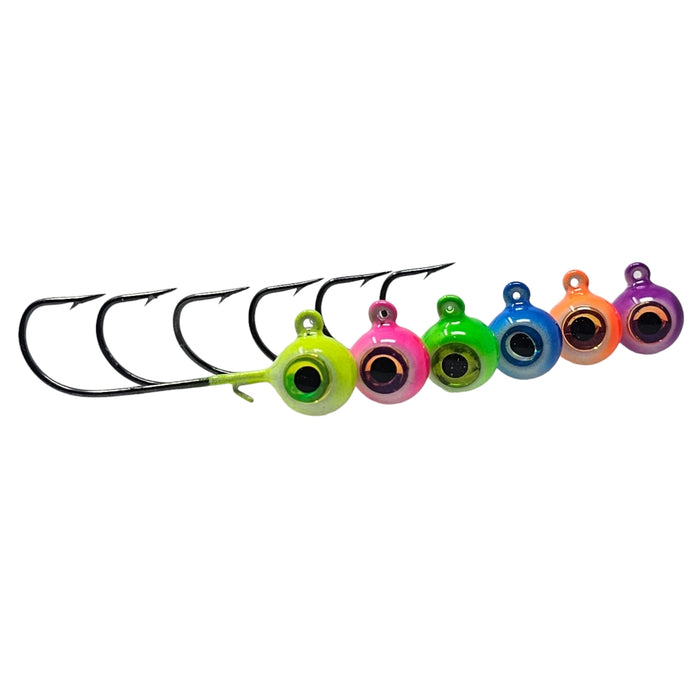 UV Walleye Hawgerz Omega Series Glow Jig Sets