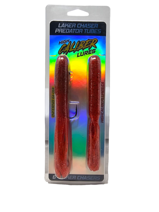 Elevate your lake trout fishing game with High Caliber Lures' premium Red Lake Trout Tubes and 1oz Glow Jigs. Designed for vertical jigging and targeting trophy lakers, our tackle offers unmatched performance and durability. The powerful design and high-quality materials of our Lake Trout Tubes ensure maximum effectiveness, while our Glow Jigs provide exceptional visibility in low-light conditions. 
Experience the thrill of landing a trophy lake trout with High Caliber Lures. 