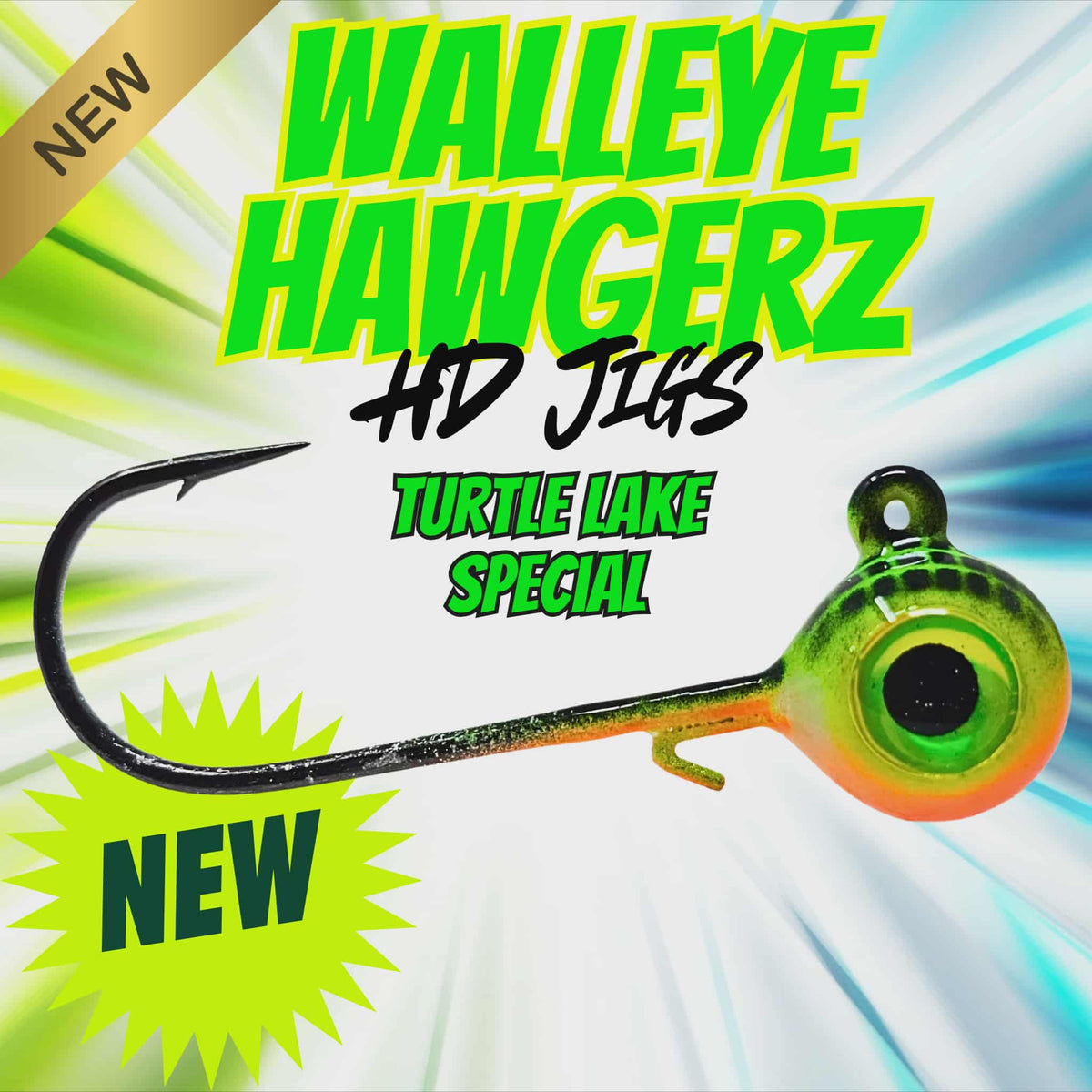 Turtle Lake Special Walleye Hawgerz Jig – 3 Pack | Mustad Long-Shank ...