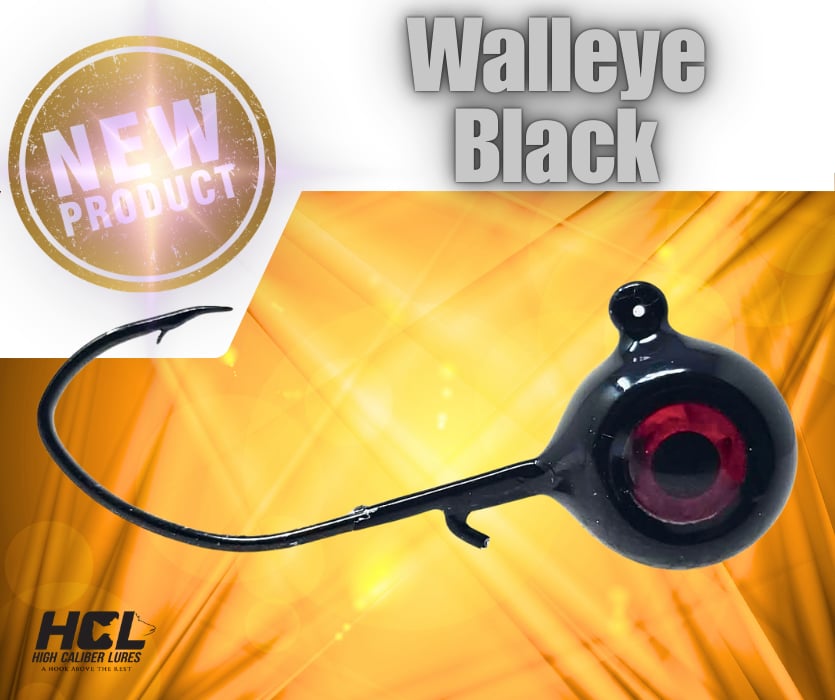 Walleye Black Jig – Premium Canadian Walleye Jig | High Caliber Lures