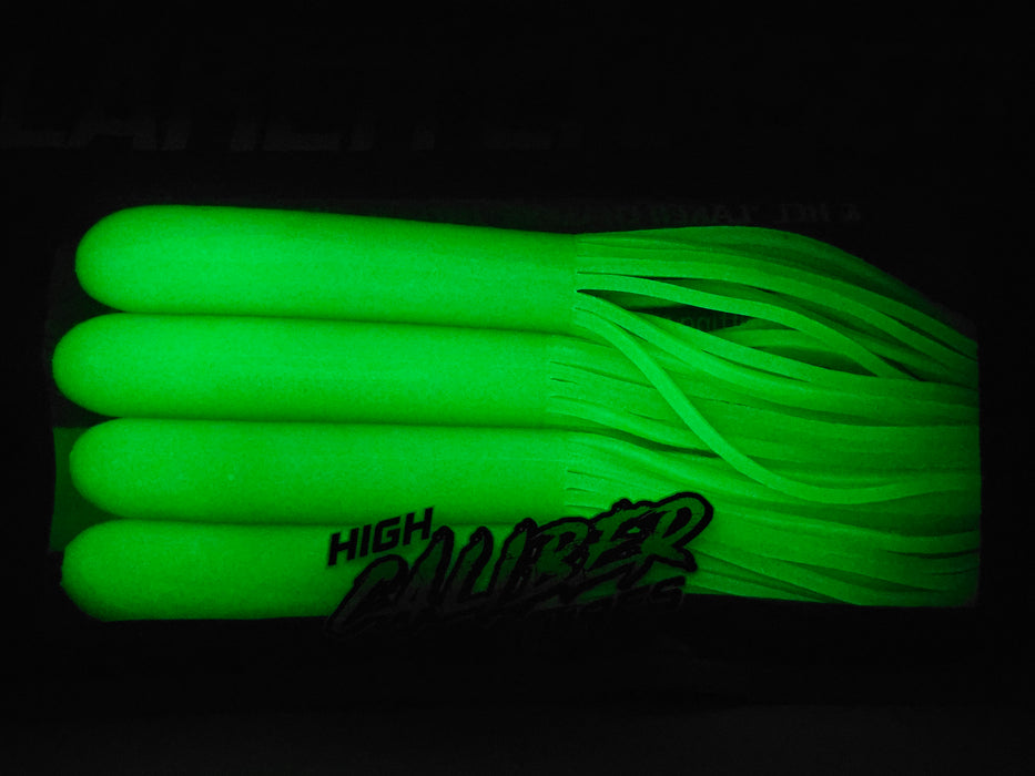 lime green glow lake trout tube jig