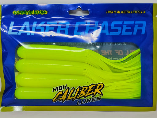 Upgrade your tackle box with our Chartreuse yellow Laker Chaser Trout Tube Jig Refill Packs, designed for serious anglers chasing trophy lake trout. These premium trout tubes are well crafted to mimic natural bait, delivering irresistible action that big fish can’t ignore.