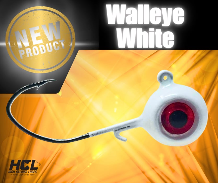 Walleye White - Canadian Walleye Jig - High Caliber Lures