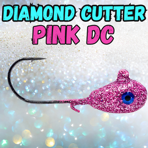 Teardrop style pink jig that is ideal for walleye fishing. This walleye jig has a regular shank hook length.