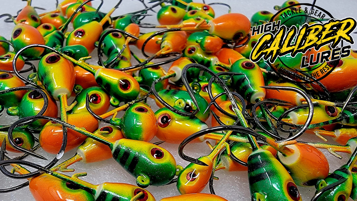 Saskatchewan's walleye are legendary, and with good reason. But when the sun dips low, targeting these prized fish requires a different approach. Enter walleye non-glow jigs - lures that attract walleye during low-light conditions with a pearlescent shine. At High Caliber Lures, we offer a great selection of walleye non-glow jigs, perfect for extending your fishing adventures into the twilight hours.