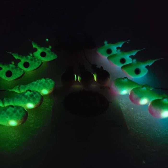 UV GLOW Walleye Jig Set