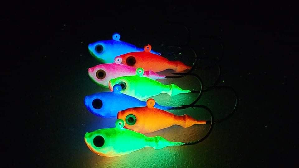 UV GLOW Walleye Jig Set