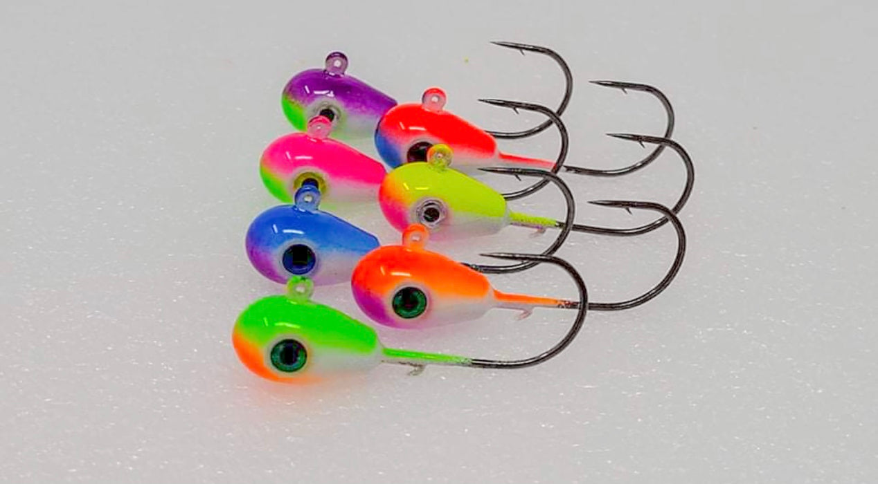 UV GLOW Walleye Jig Set